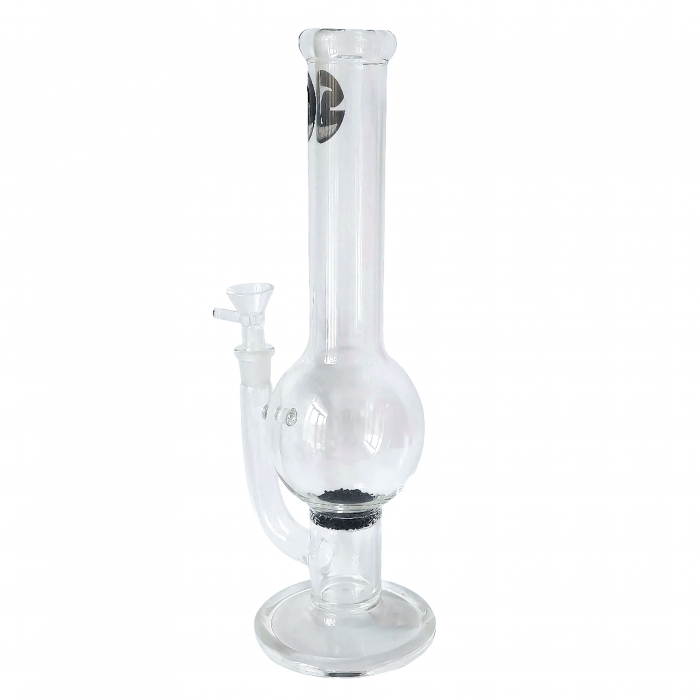 Stone Age Clear Ball With Black Filter Glass Bong 31cm