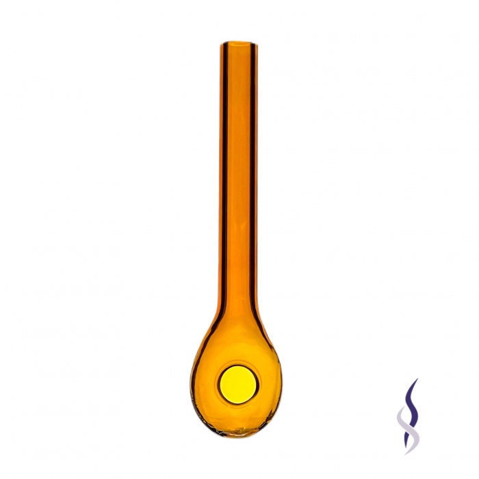 Waterdrop Straight Glass Pipe 11cm Amble