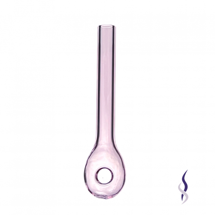 Waterdrop Straight Glass Pipe 11cm Pink