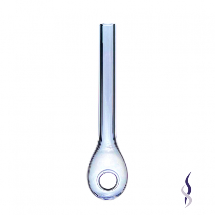 Waterdrop Straight Glass Pipe 11cm Purple