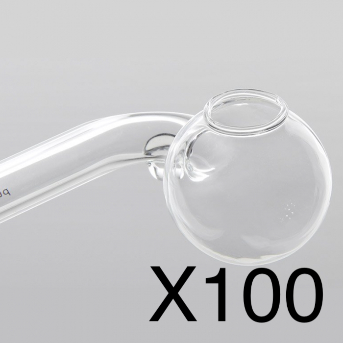 100 x 11cm SWEET PUFF GLASS PIPEs