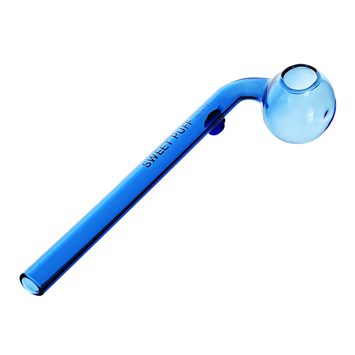 Full Light Blue Single Sweet Puff Glass Pipe