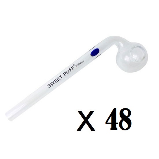 4 Dozen 13cm SWEET PUFF GLASS PIPE