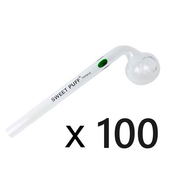 100 x 15cm SWEET PUFF GLASS PIPEs