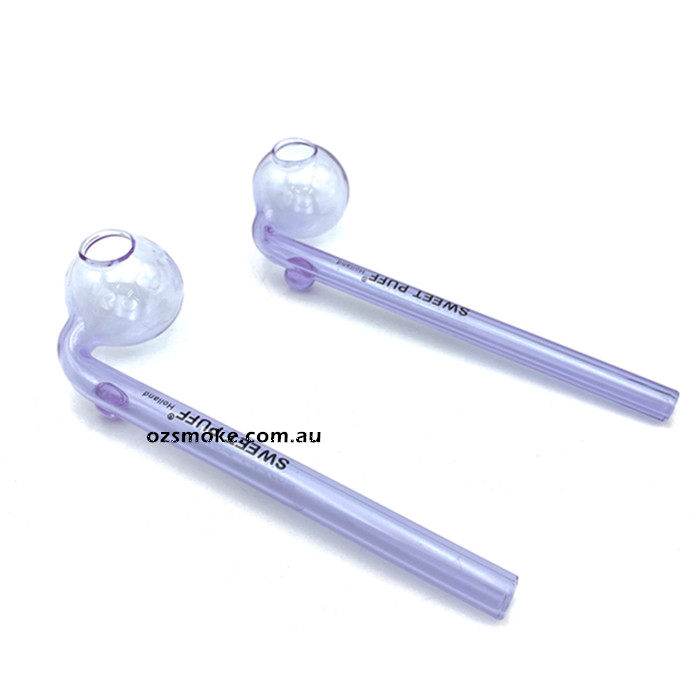 Full Purple Twin Pack Sweet Puff Glass Pipe