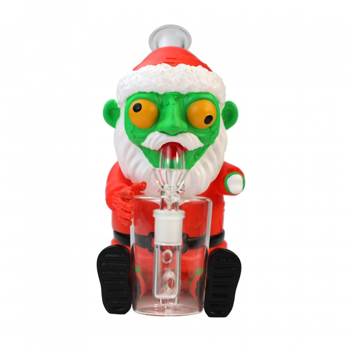 Silicone Zombie Santa Water Pipe 23cm